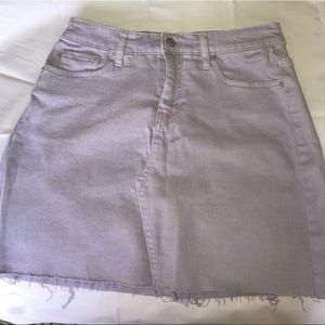 lavender denim skirt, size 4